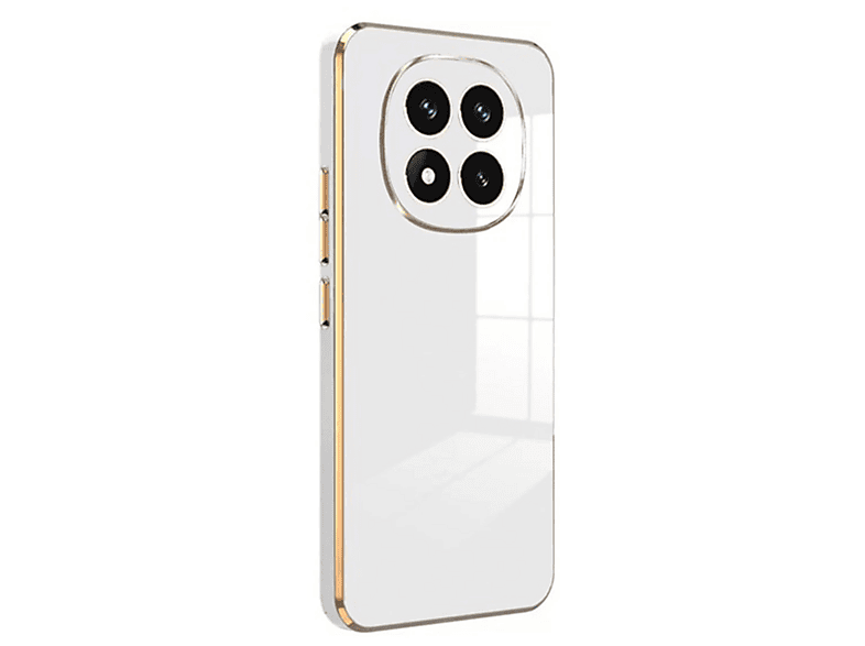 NEWFACE Xiaomi Redmi Note 14 Pro 4G Uyumlu Volet Silikon Telefon Kılıfı Beyaz