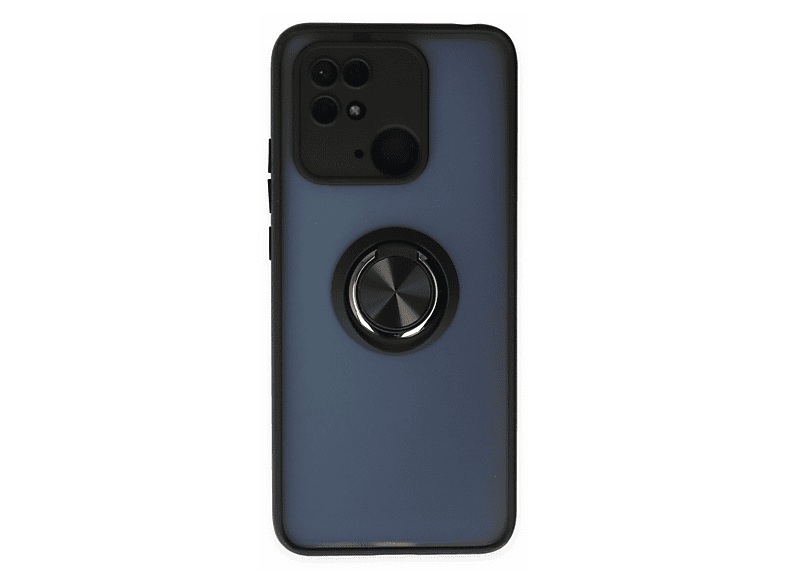 NEWFACE Xiaomi Poco C40 Uyumlu Montreal Yüzüklü Silikon Kapak Telefon Kılıfı Siyah