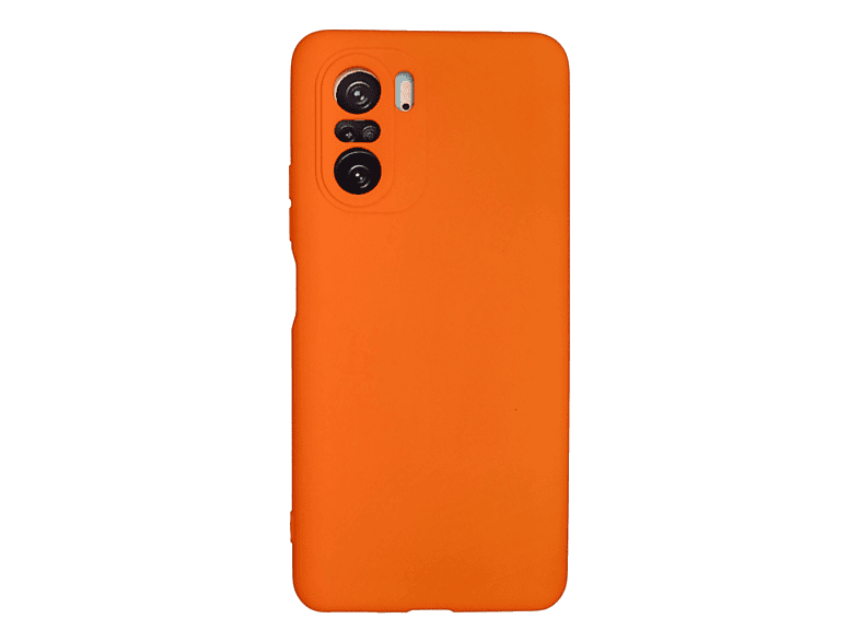 NEWFACE Xiaomi Poco F3 Uyumlu Nano İçi Kadife Silikon Telefon Kılıfı Turuncu