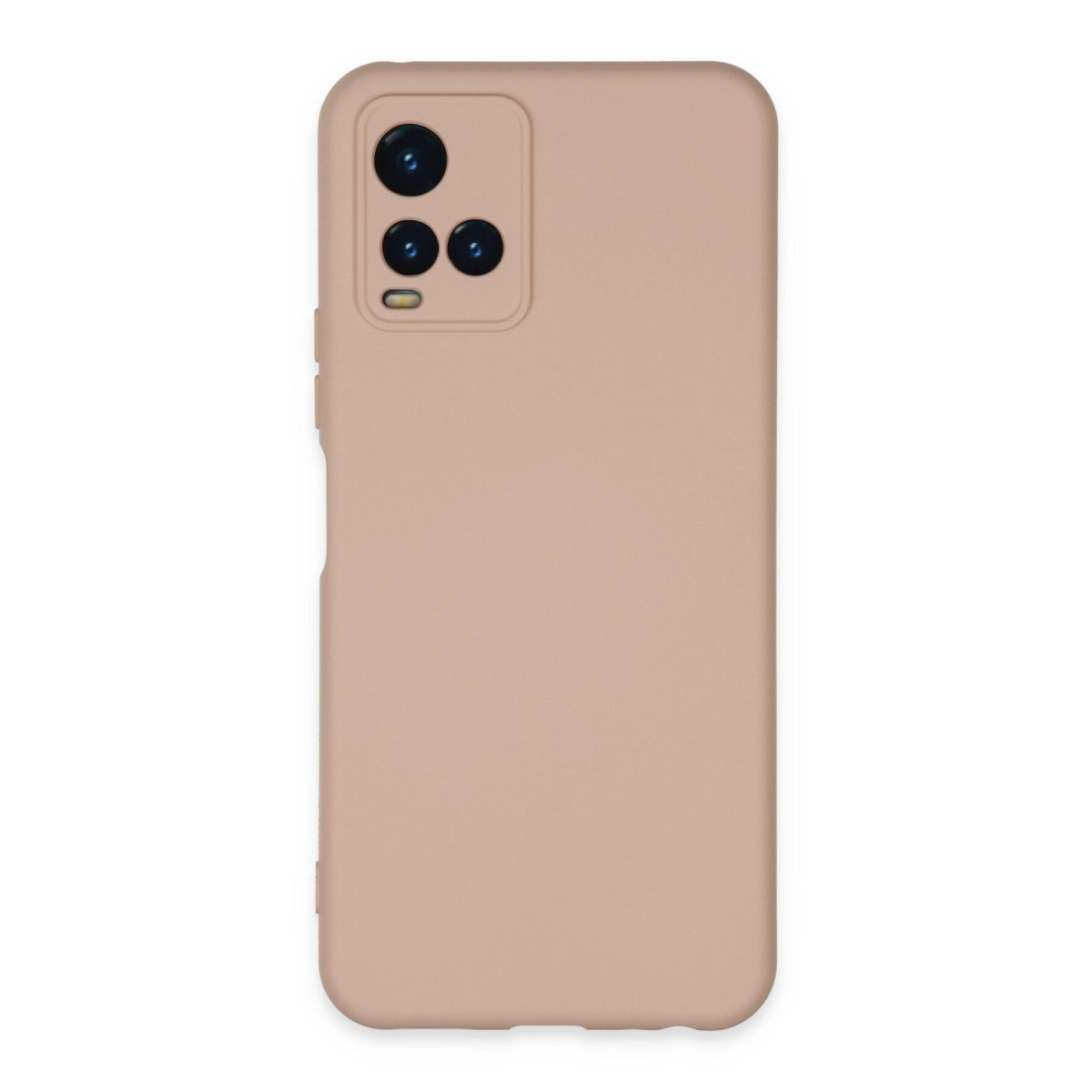 NEWFACE Vivo Y21S Uyumlu Nano İçi Kadife Silikon Telefon Kılıfı Pudra