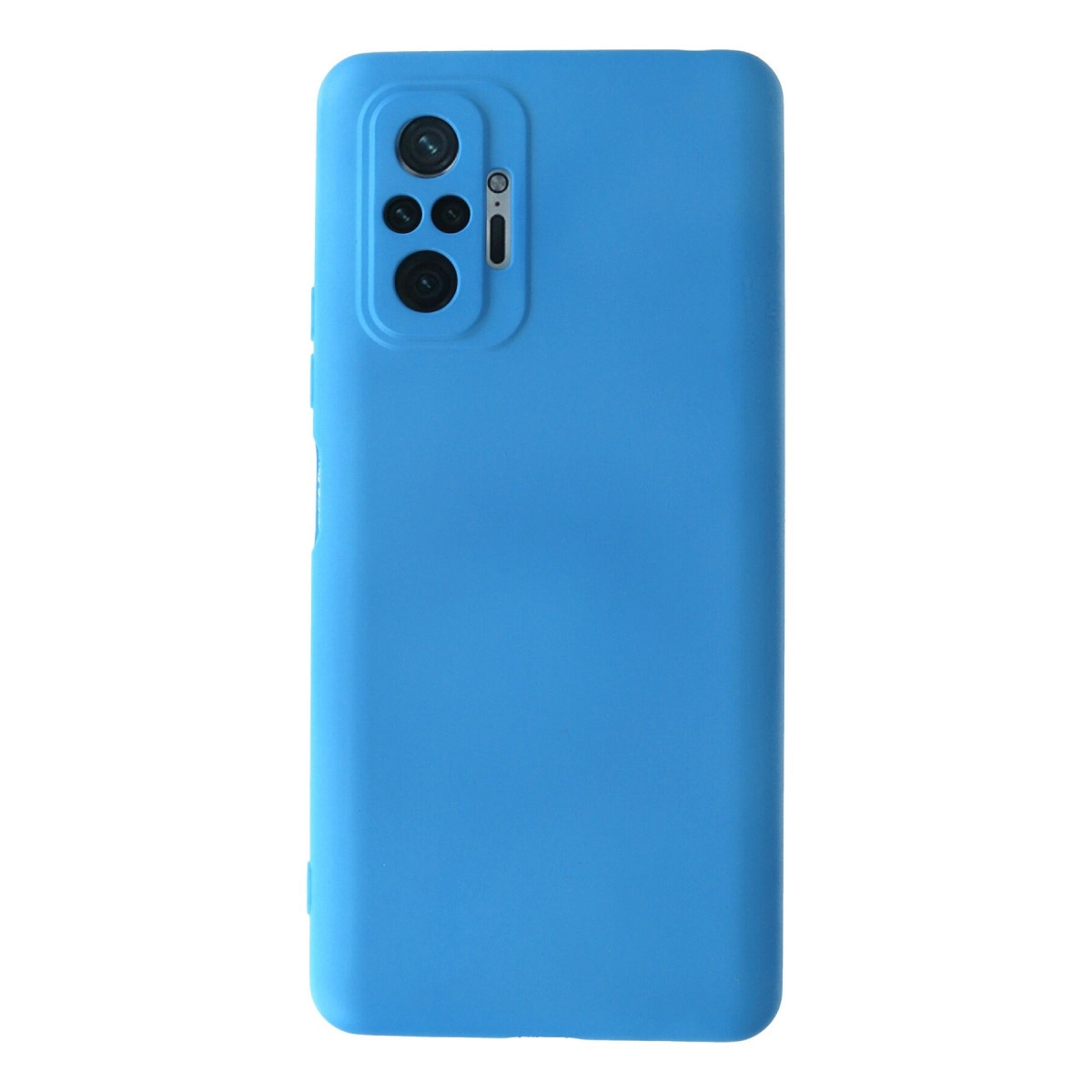 NEWFACE Xiaomi Redmi Note 10 Pro Uyumlu Nano İçi Kadife Silikon Telefon Kılıfı Mavi