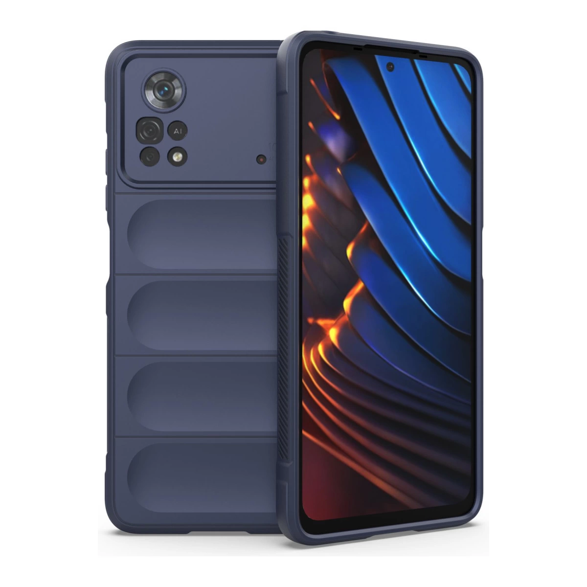 NEWFACE Xiaomi Poco X4 Pro 5G Uyumlu Optimum Silikon Telefon Kılıfı Lacivert