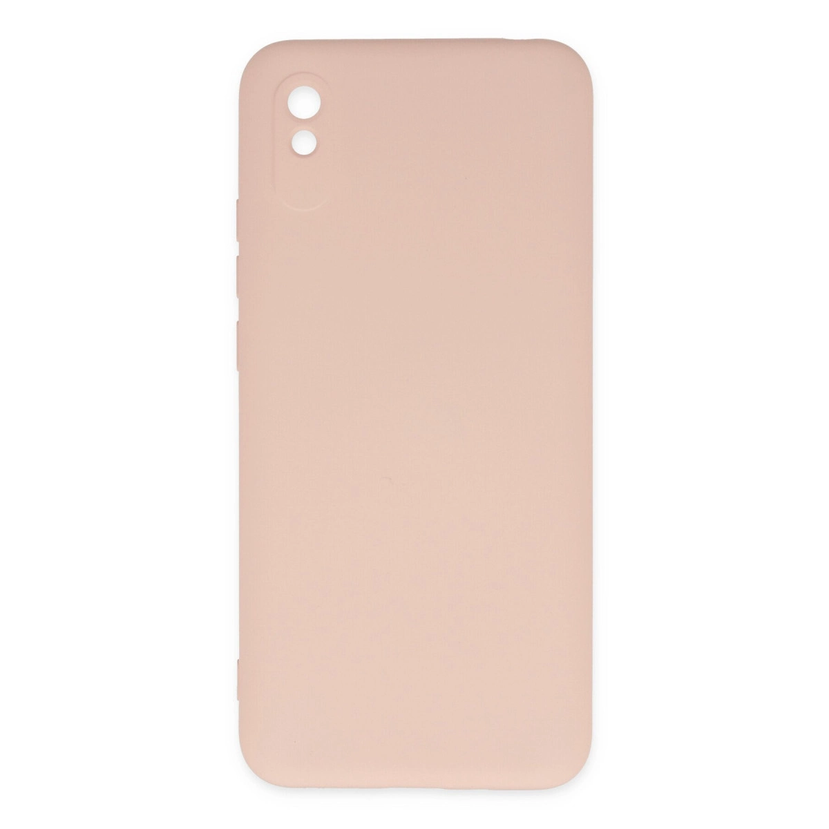 NEWFACE Xiaomi Redmi 9A Uyumlu Nano İçi Kadife Silikon Telefon Kılıfı Pudra