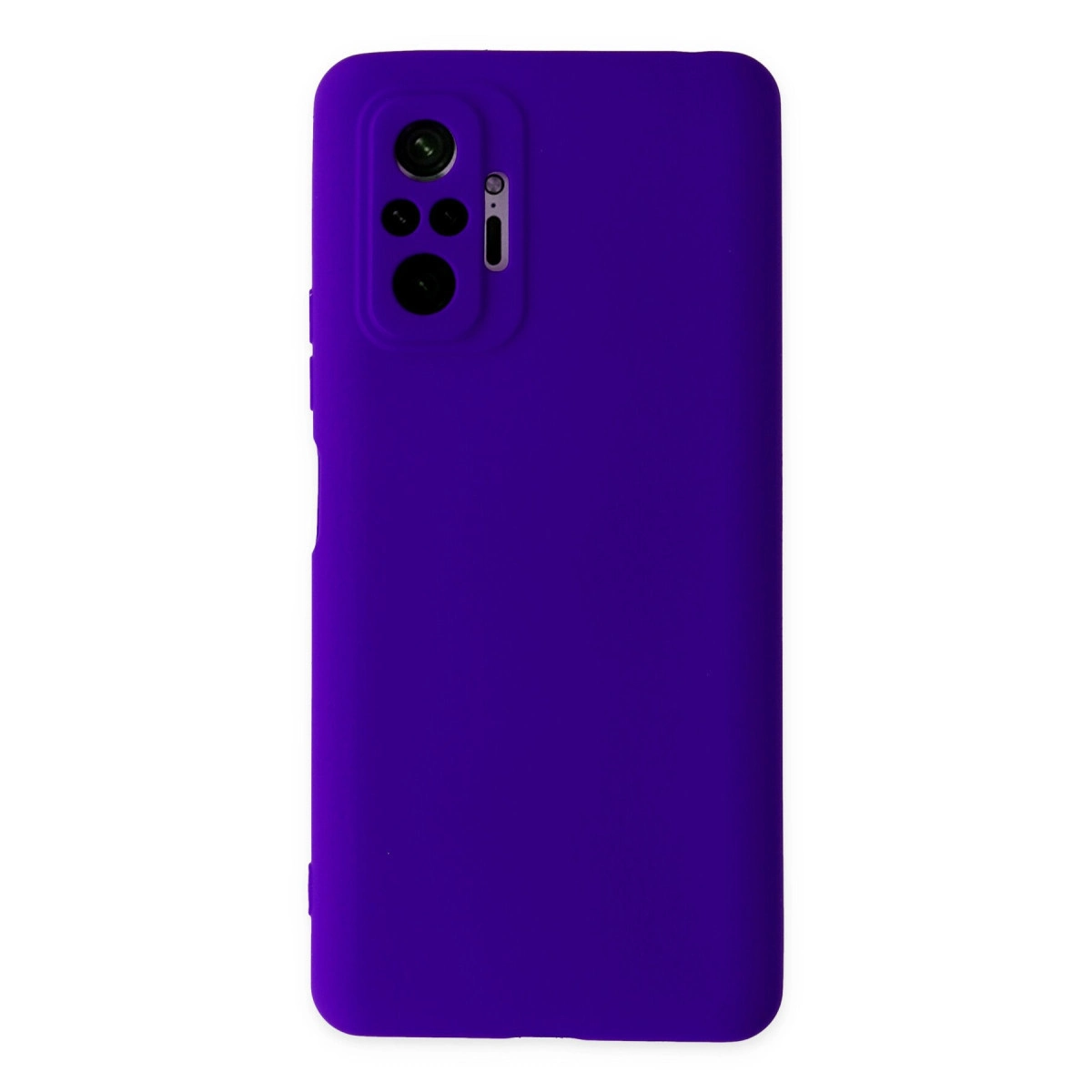 NEWFACE Xiaomi Redmi Note 10 Pro Uyumlu Nano İçi Kadife Silikon Telefon Kılıfı Mor