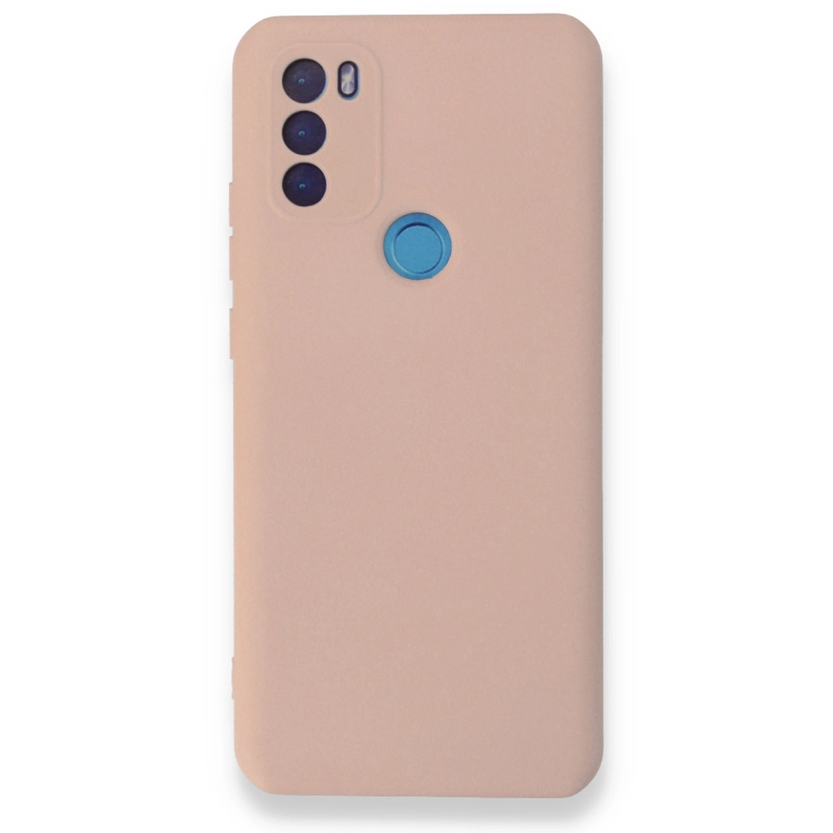 NEWFACE General Mobile Gm 21 Plus Uyumlu Nano İçi Kadife Silikon Telefon Kılıfı Pudra