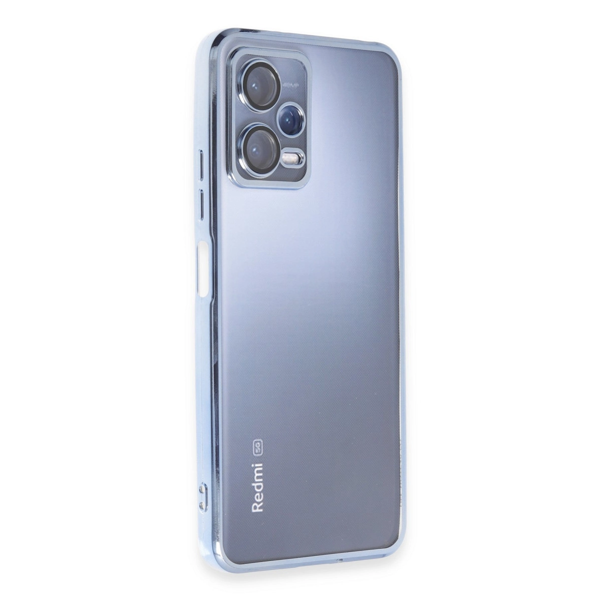 Üç kameralı gri akıllı telefon, Redmi 5G logosuyla.