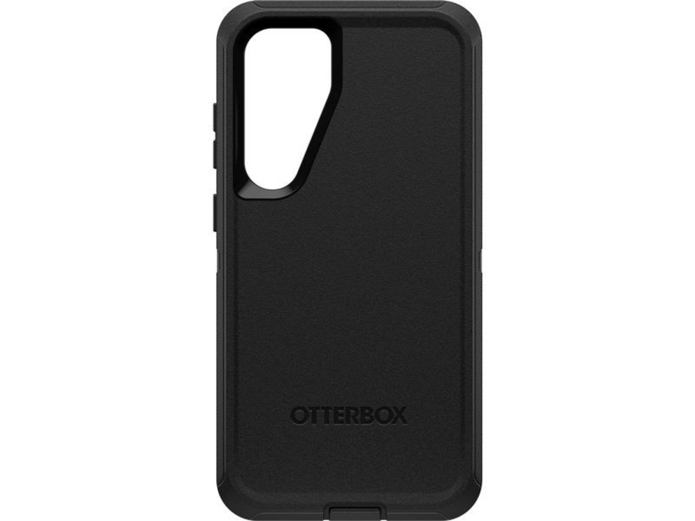 Custodia nera Otterbox per telefono con ritagli per fotocamera e pulsanti.