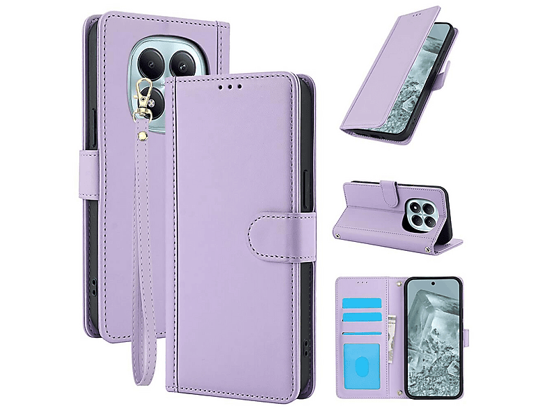 Custodia Portafoglio In Pelle Per Xiaomi Mi 11T / 11T Pro - Cover Flip Con Slot Carte E Supporto - Marrone - 2