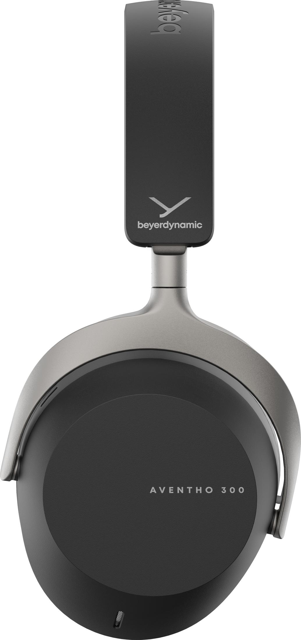 Cuffie nere con accenti argentati, marca Beyerdynamic, modello Aventho 300.