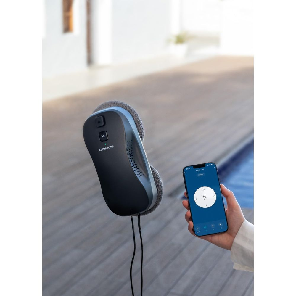 Un robot lavavetri controllato da un'app per smartphone.