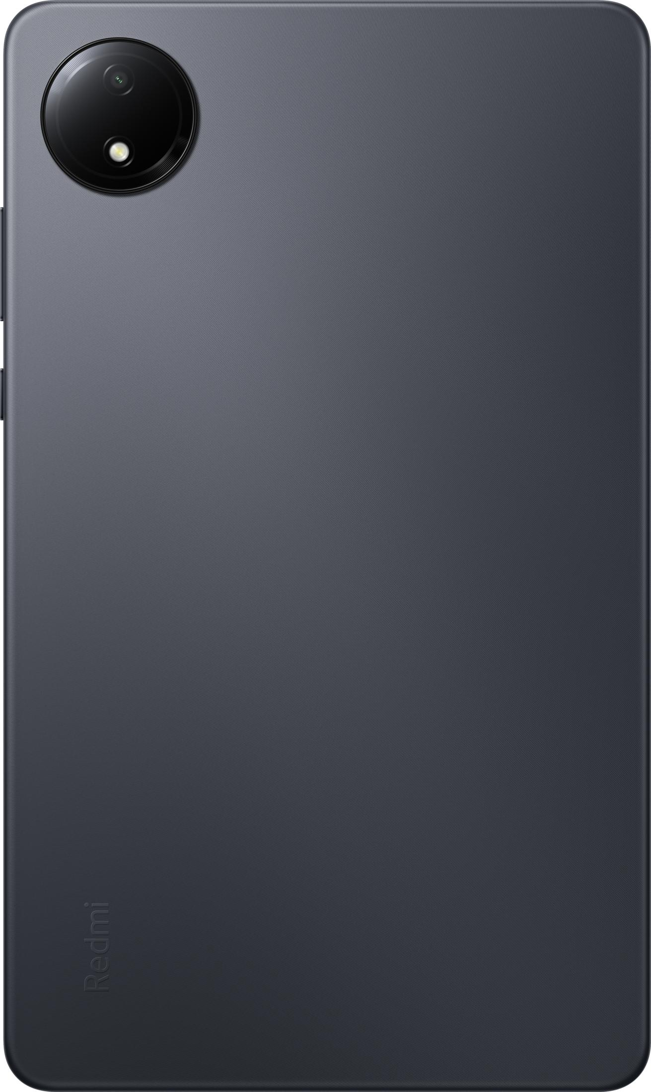 Dunkelgraues Smartphone mit runder Kamerainsel oben links.