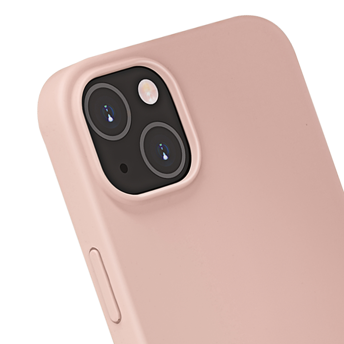 Retro di un iPhone rosa con doppia fotocamera.