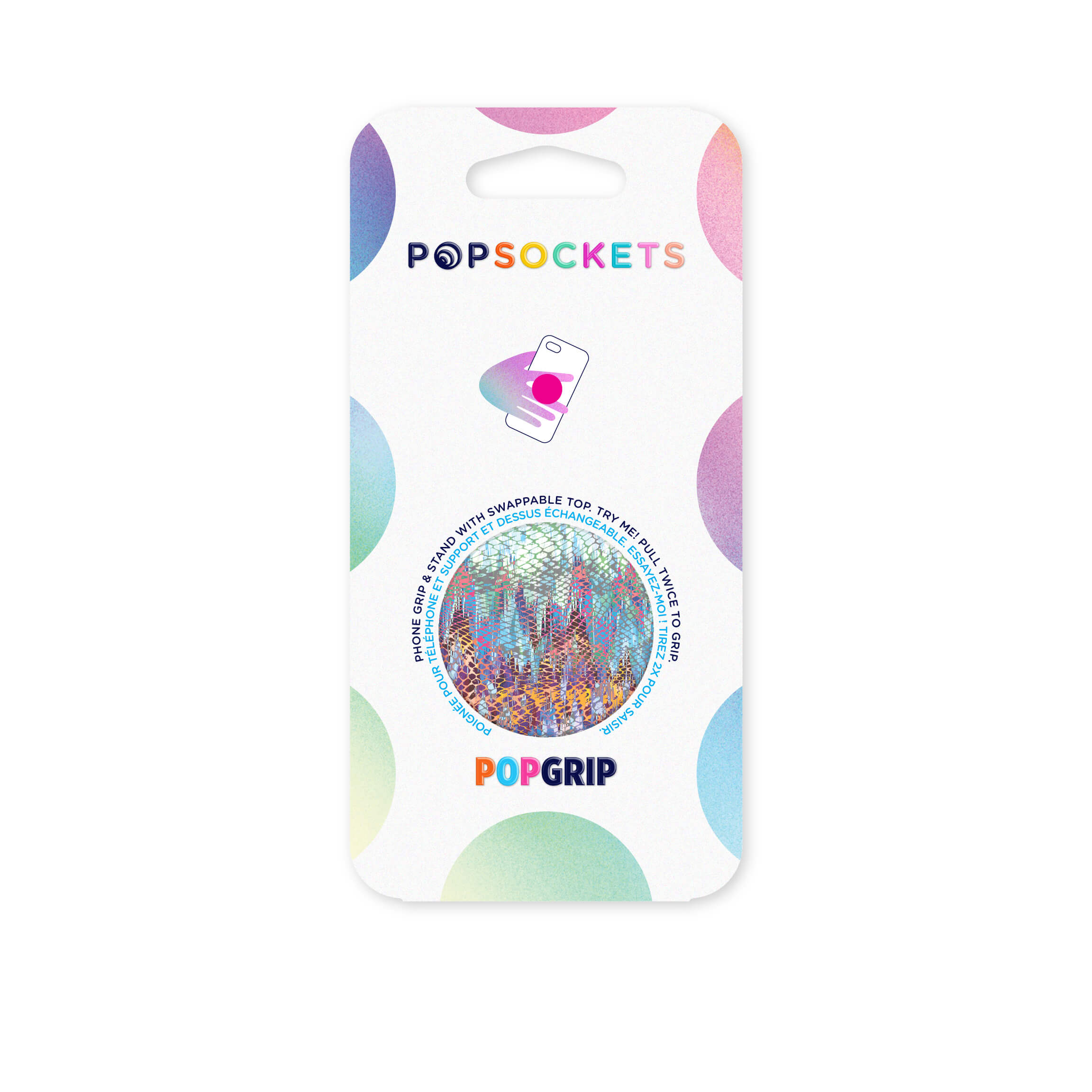 Popsockets agarre y soporte para teléfono con parte superior intercambiable.