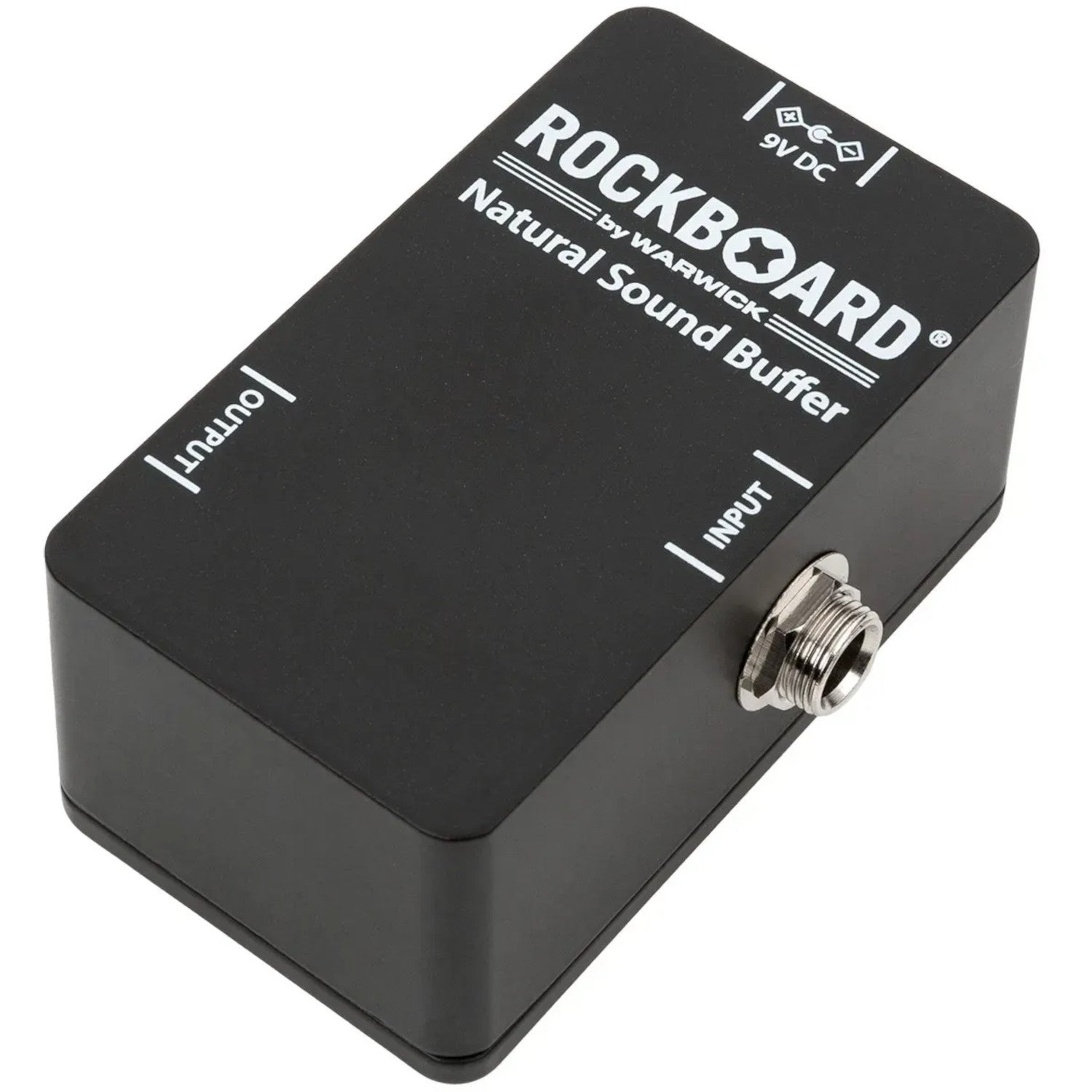 Black Rockboard Natural Sound Buffer pedal with white lettering.