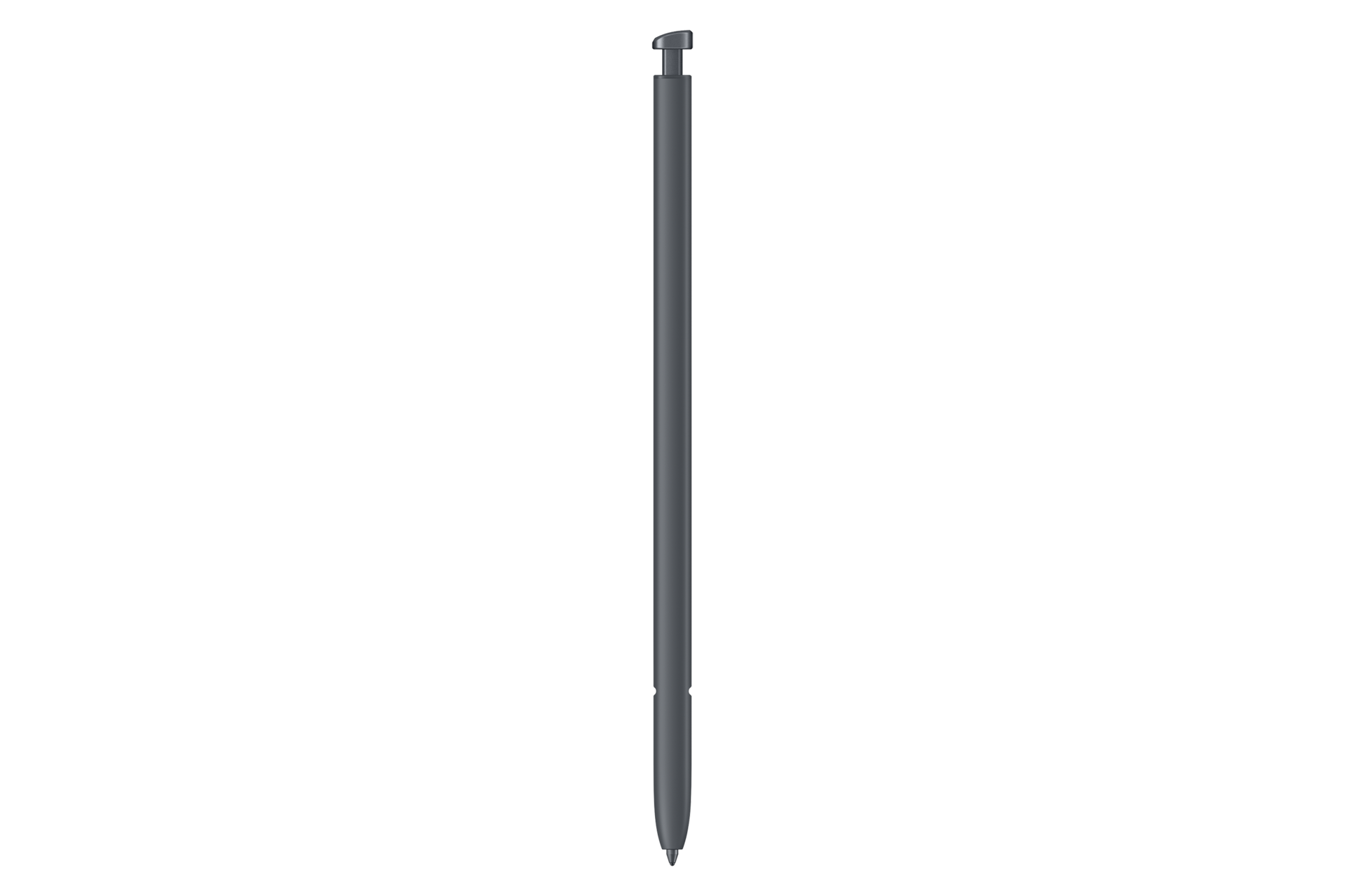 Ein grauer Stylus-Stift mit einem T-förmigen Griff und einer Spitze.
