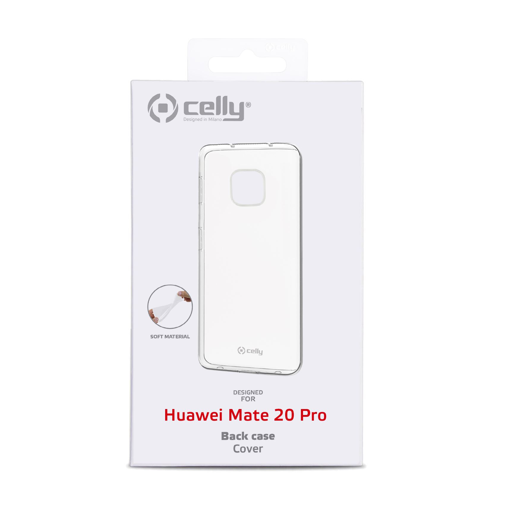 Confezione per cover trasparente per Huawei Mate 20 Pro.