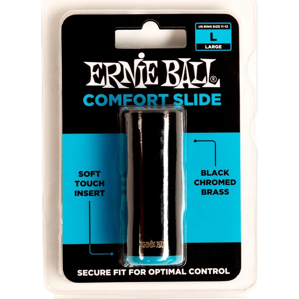 Ernie Ball Komfort-Slide, Schwarz, Gr. L, für Gitarre.
