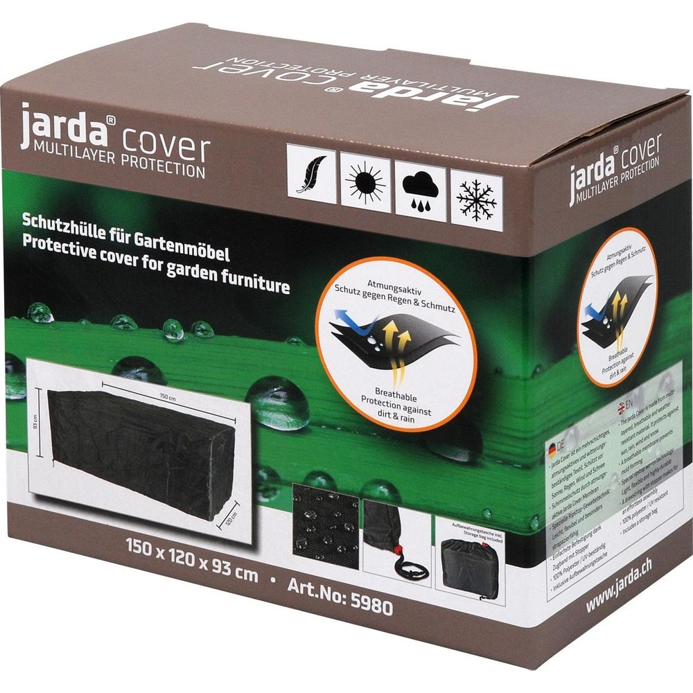 Verpackung für Gartenmöbel mit Maßen 150x120x93cm, Marke Jarda Cover.