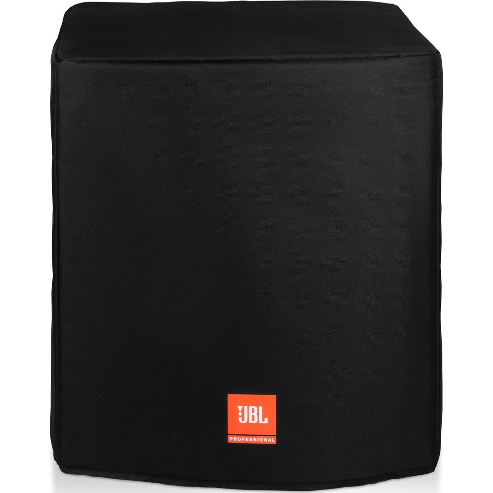 Schwarzer Lautsprecherbezug mit JBL Professional Logo auf der Vorderseite.