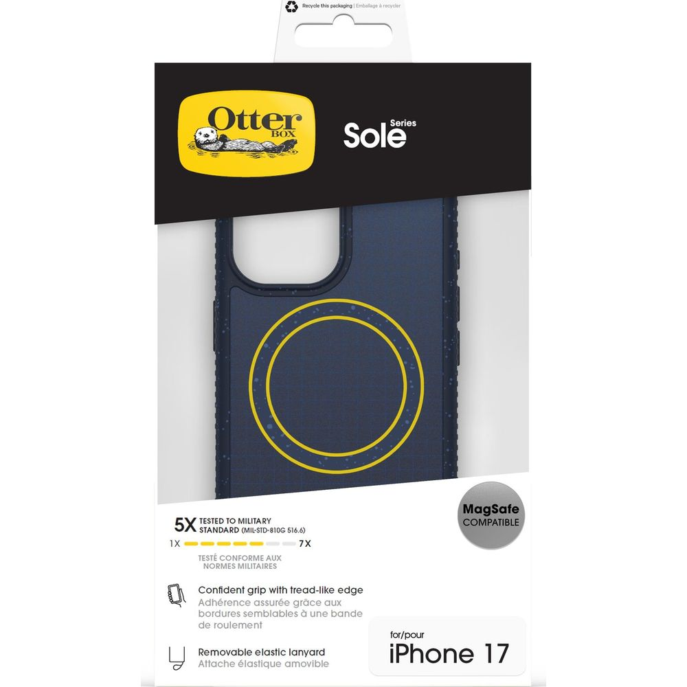 OtterBox Sole Series iPhone 17 Hülle, MagSafe kompatibel, militärisch getestet.