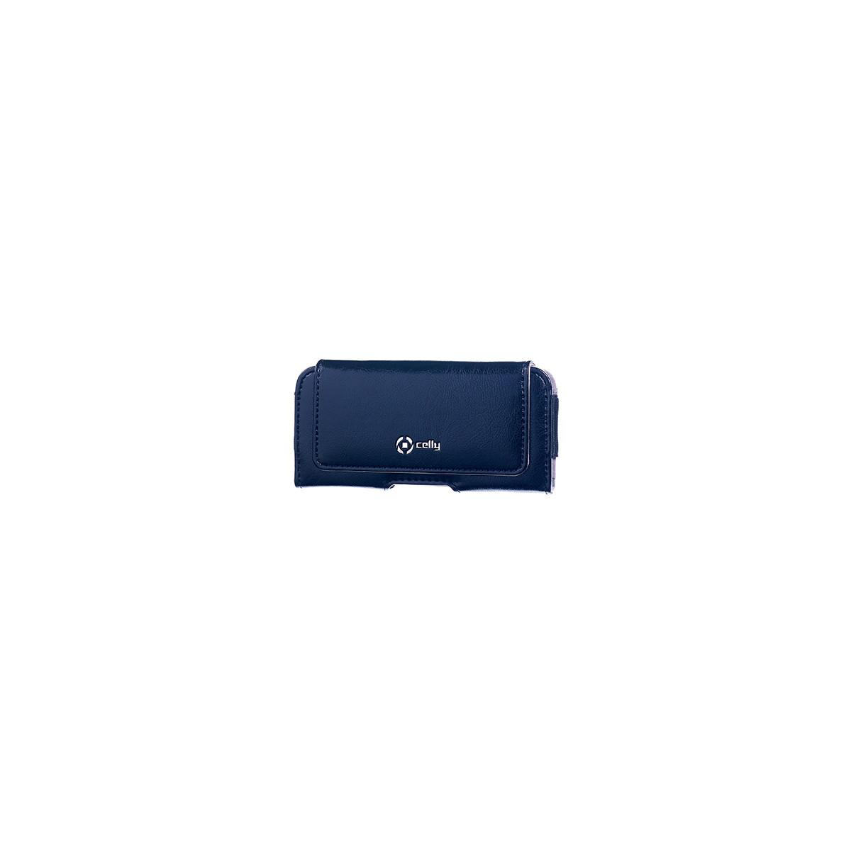 Dunkelblaue Handyhülle mit Cell-Logo, auf weißem Hintergrund.