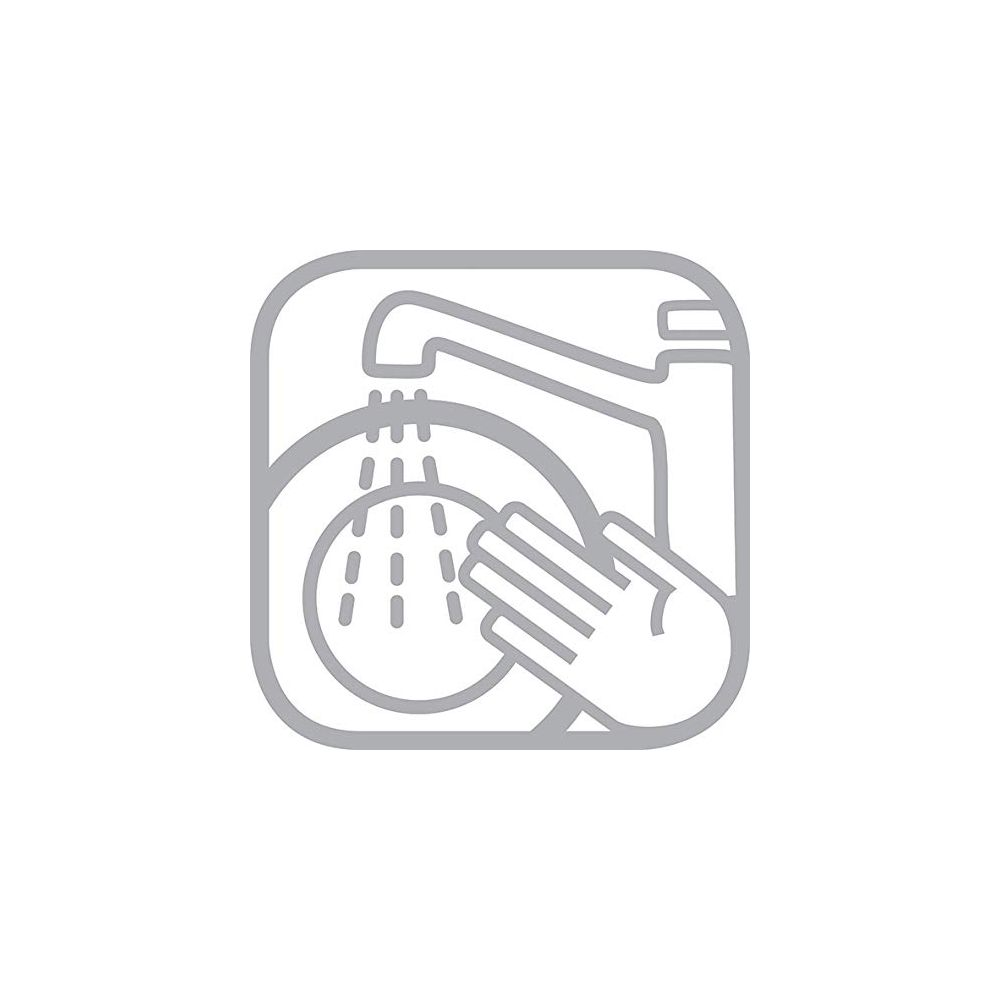 Handwäsche-Symbol: Eine Hand wäscht eine Schüssel unter fließendem Wasser.