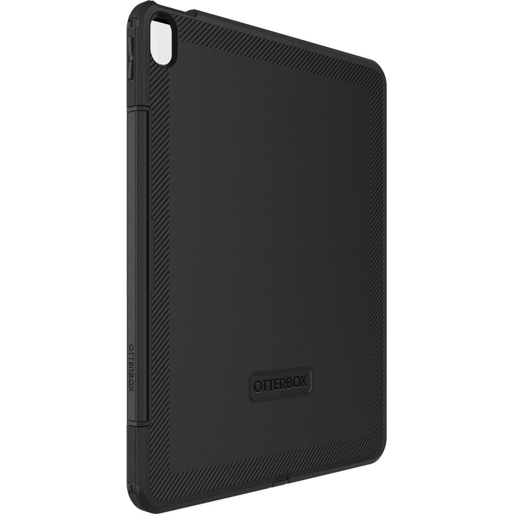 Schwarze Tablet-Hülle mit geriffelten Kanten und Otterbox-Logo.