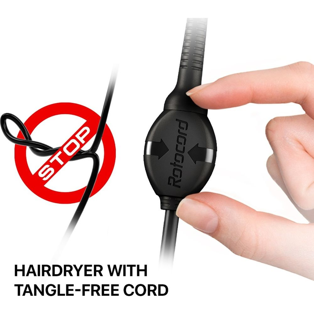 Ein Haarrock-Kabel mit einem Stopp-Symbol daneben.