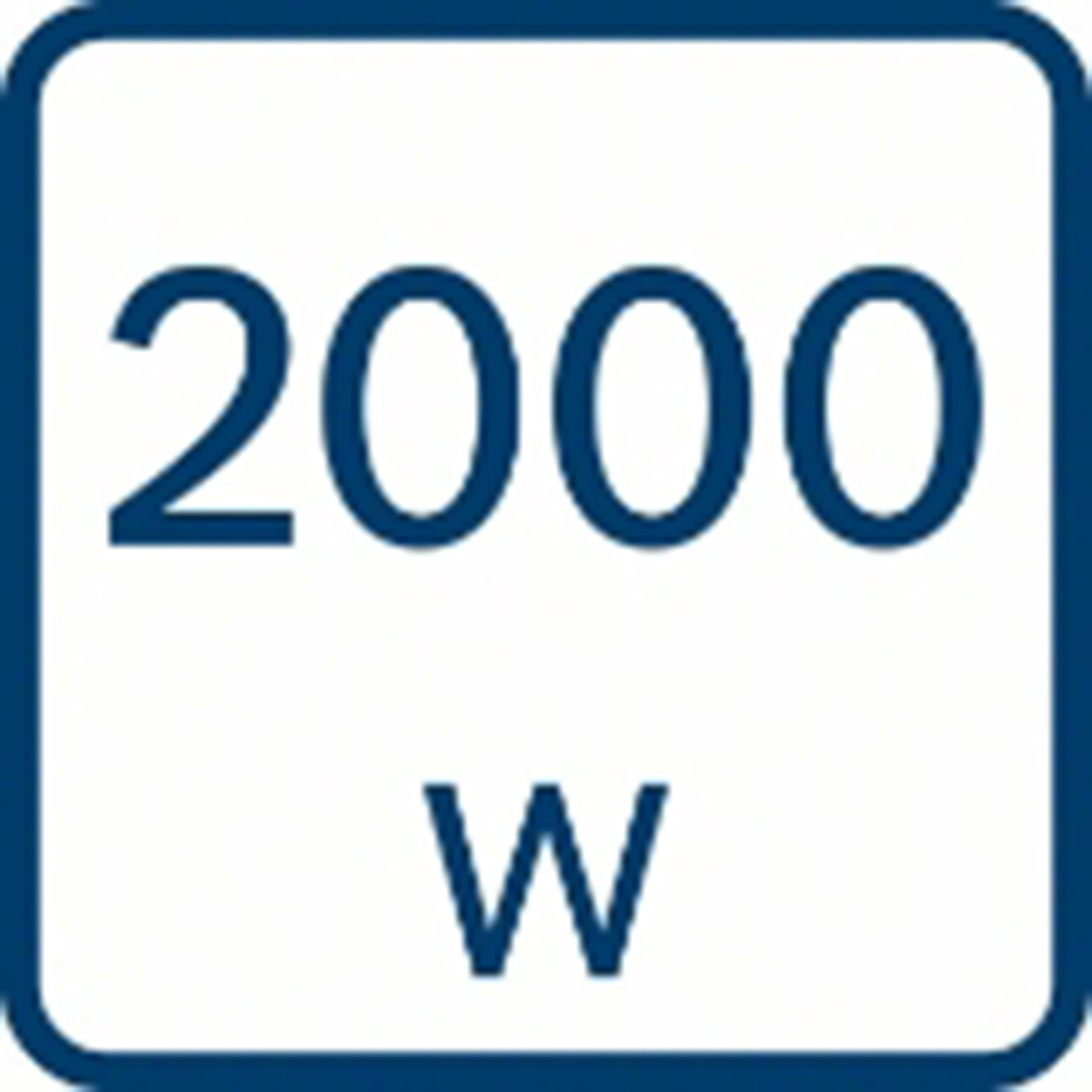 2000 Watt Leistungsschild