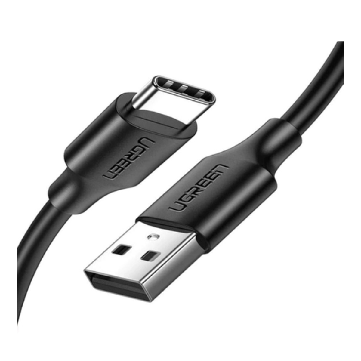 Czarny kabel USB-C do USB-A z logo UGREEN.