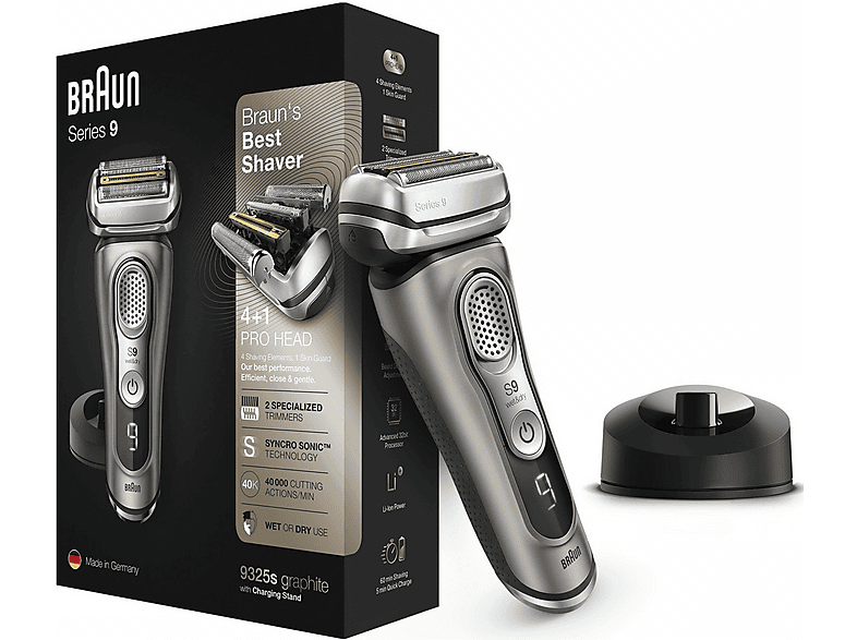 BRAUN Series 9 81666380 Rasierer Grafit (Active Quattro Head