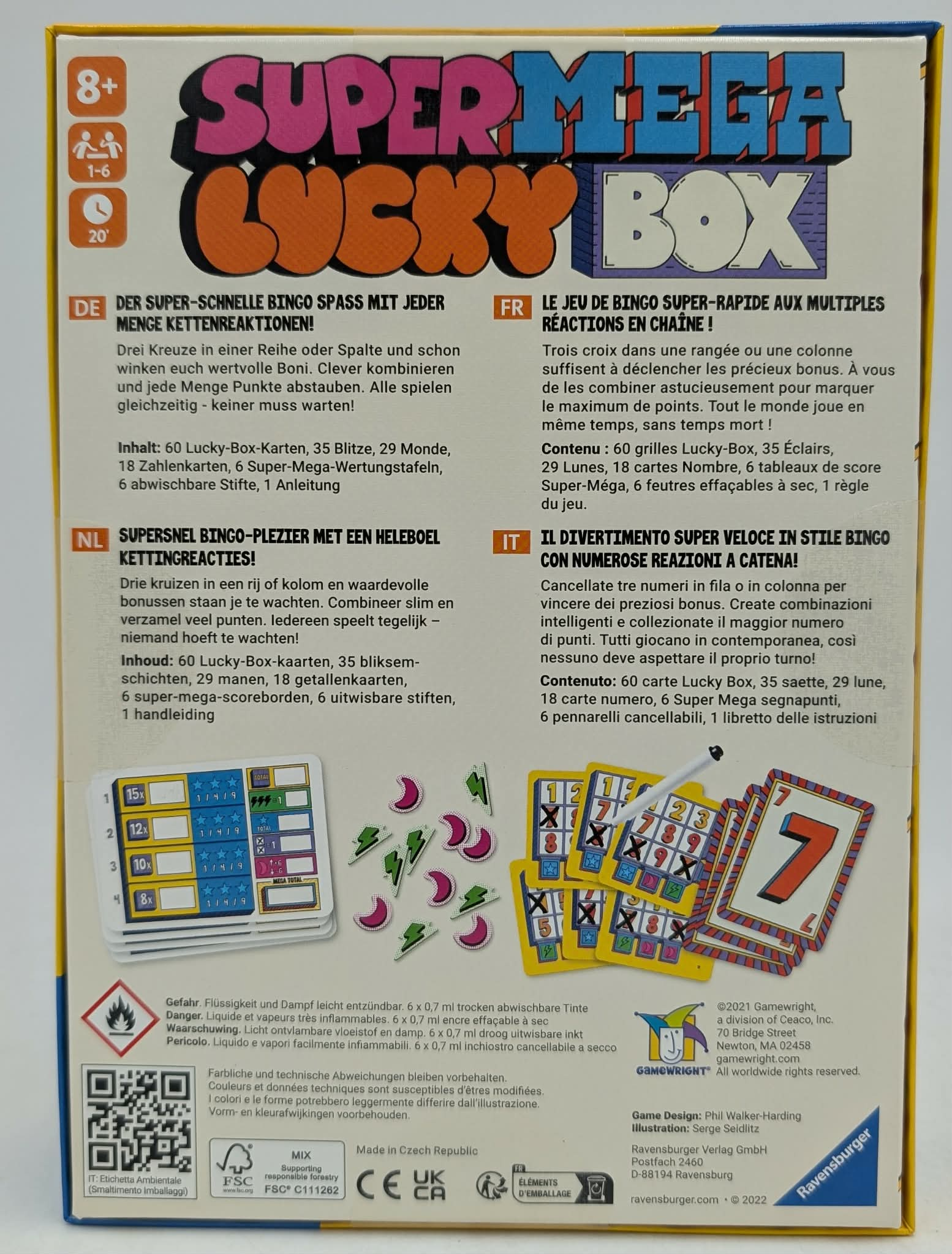 Super Lucky Box: Ein Bingo-Spiel für 1-6 Spieler ab 8 Jahren, Spieldauer 20 Min.