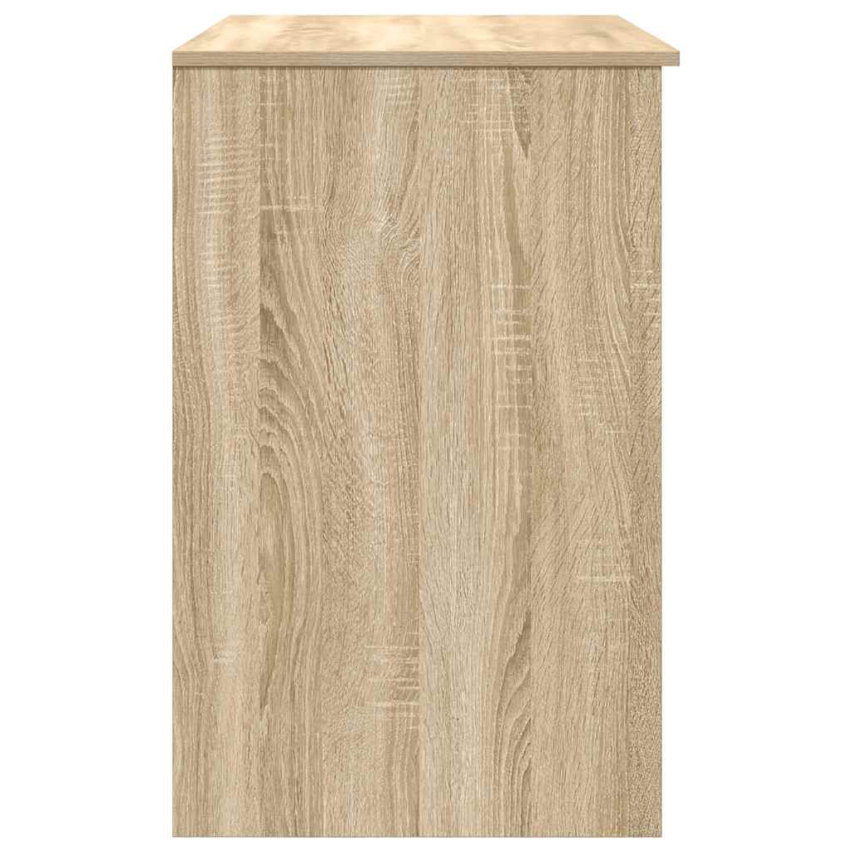 Ein hölzerner Schrank mit heller Holzmaserung und einer helleren Oberseite.