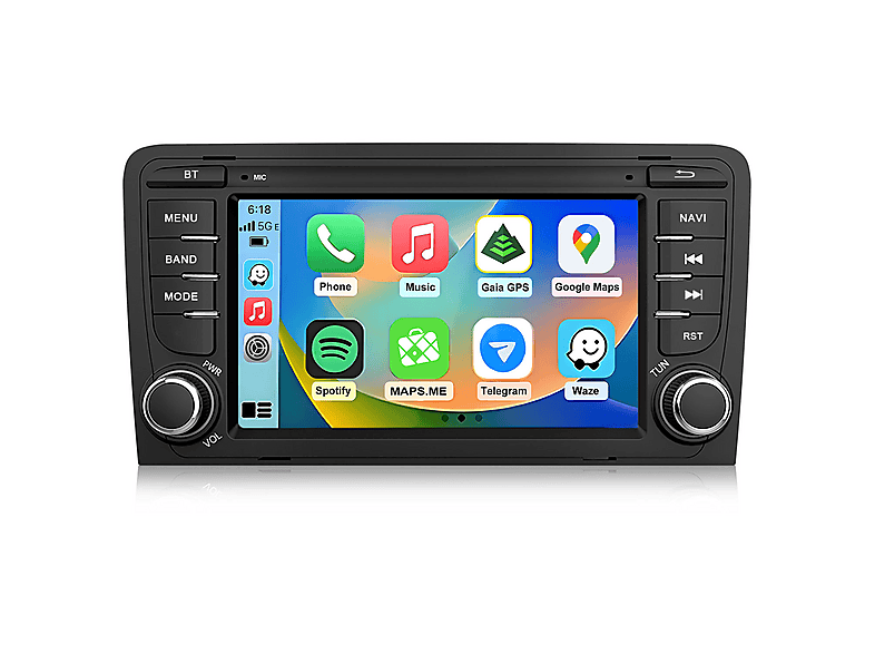 HEXINEX für AUDI A3 8P Autoradio 64 GB, DAB+, FM, black | SATURN