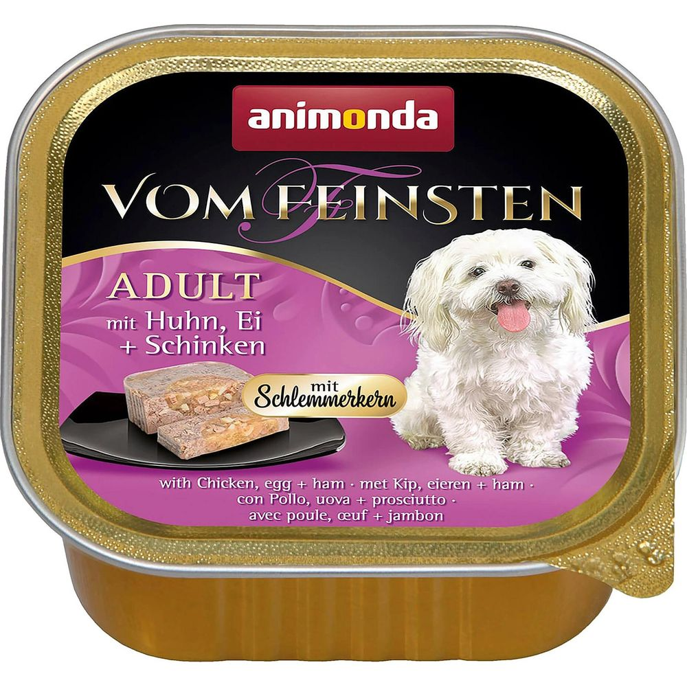 Animonda Vom Feinsten Adult karma dla psa z kurczakiem, jajkiem i szynką.