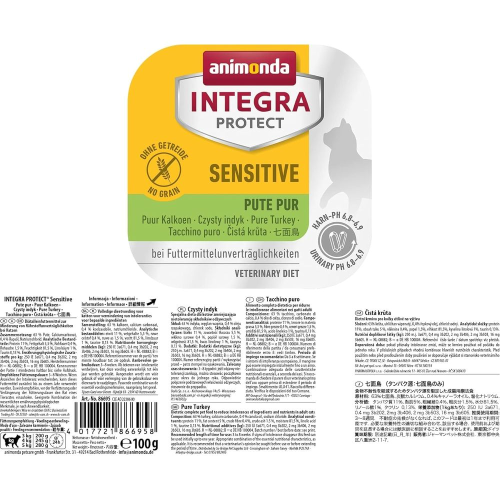 Animonda Integra Protect Sensitive: Karma dla kotów z nietolerancjami.