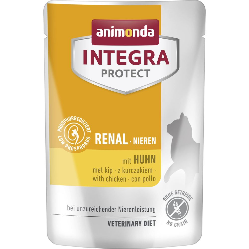 Saszetka Animonda Integra Protect na niewydolność nerek, z kurczakiem, bez zbóż.
