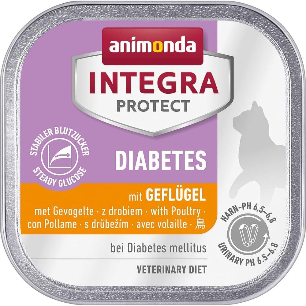 Animonda Integra Protect Hundefutter für Diabetes mit Geflügel. Tierärztliche Diät.