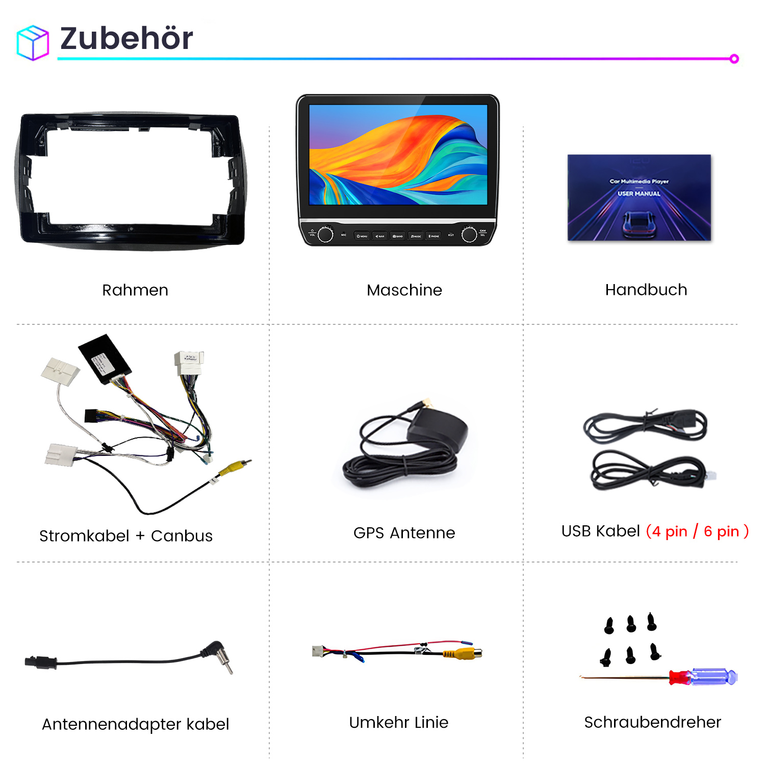 Accessori: Telaio, macchina, manuale, cavi, antenna, cacciavite.