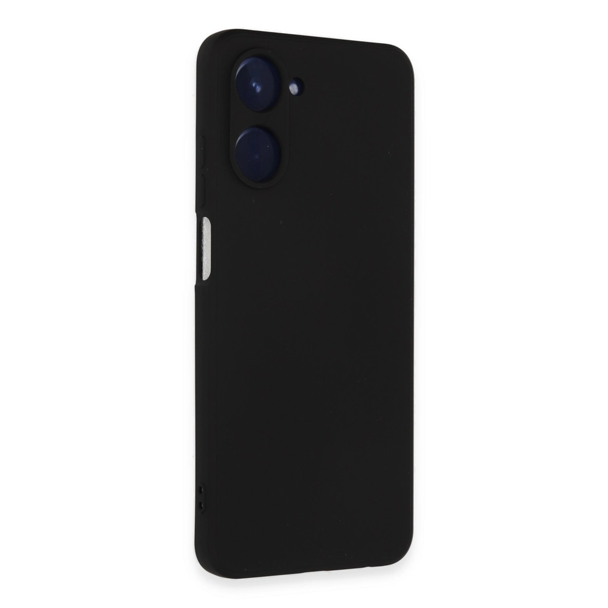 Üstte iki kamera lensi olan siyah telefon kılıfı.
