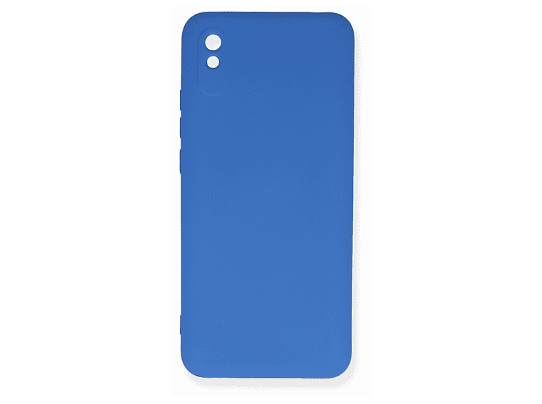 NEWFACE Xiaomi Redmi 9A Uyumlu Nano İçi Kadife Silikon Telefon Kılıfı Mavi