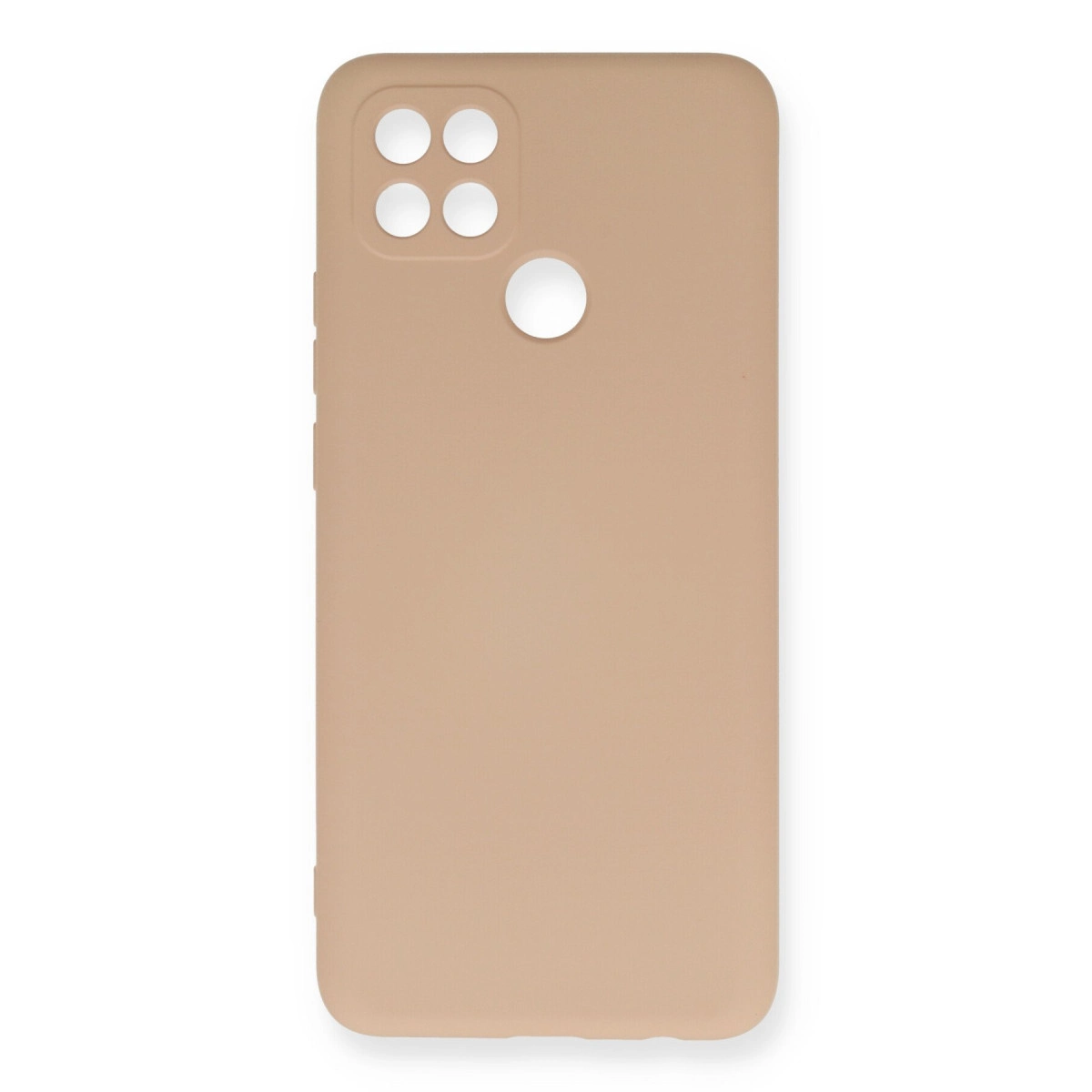 NEWFACE Oppo A15 Uyumlu Nano İçi Kadife Silikon Telefon Kılıfı Pudra