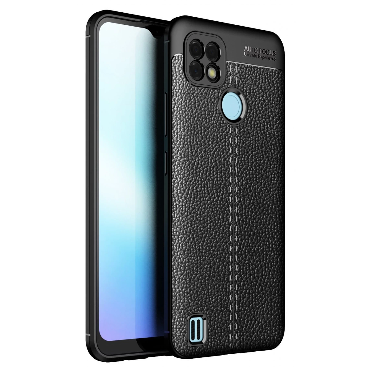 NEWFACE Realme C25 Uyumlu Auto Focus Kapak Telefon Kılıfı Siyah