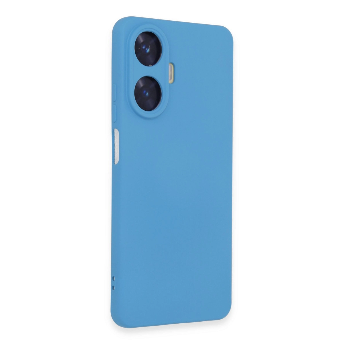 NEWFACE Realme C55 Uyumlu Nano İçi Kadife Silikon Telefon Kılıfı Mavi