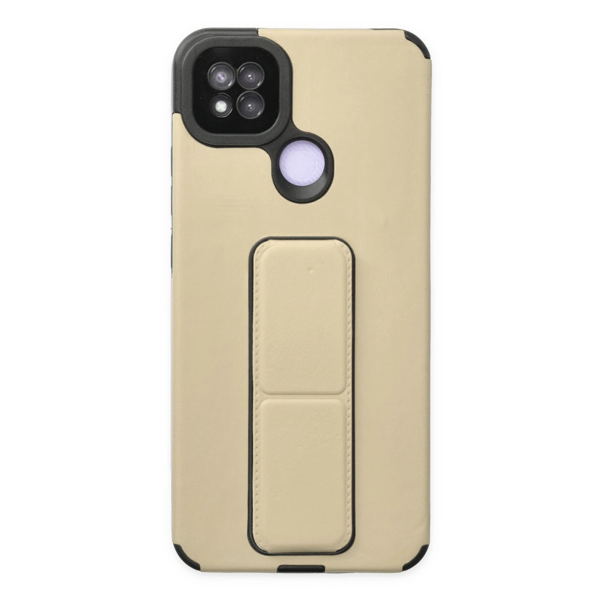 NEWFACE Xiaomi Redmi 9c Uyumlu Mega Standlı Silikon Telefon Kılıfı Altın