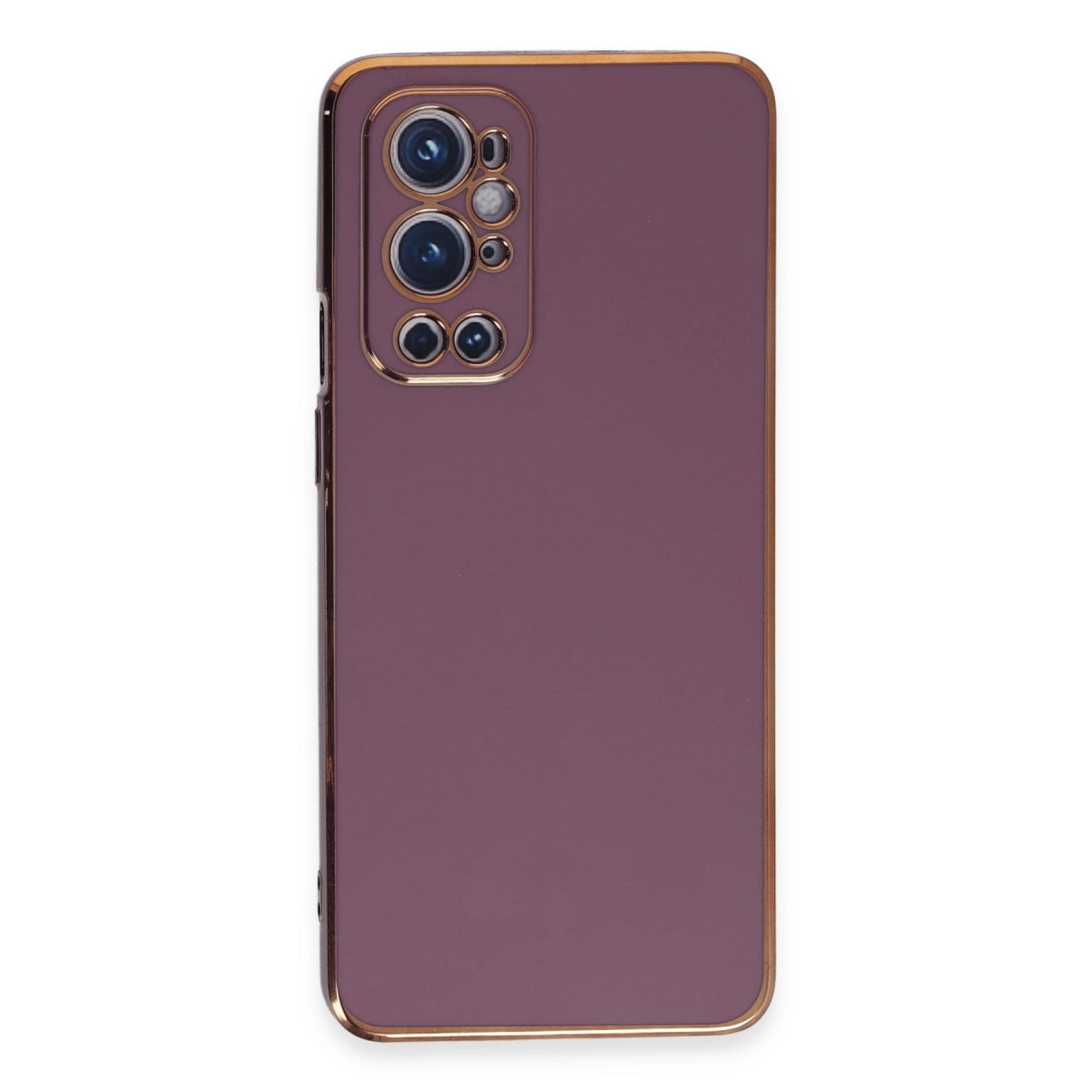 NEWFACE One Plus 9 Pro Uyumlu Volet Silikon Telefon Kılıfı Mor