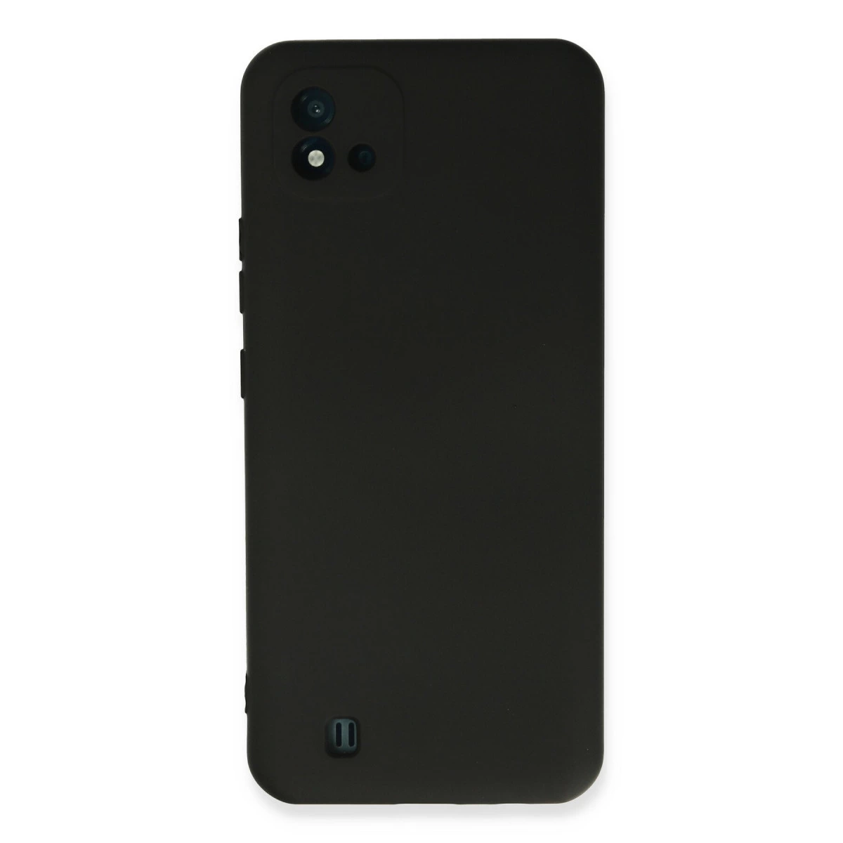 NEWFACE Realme C11 2021 Uyumlu Nano İçi Kadife Silikon Telefon Kılıfı Siyah