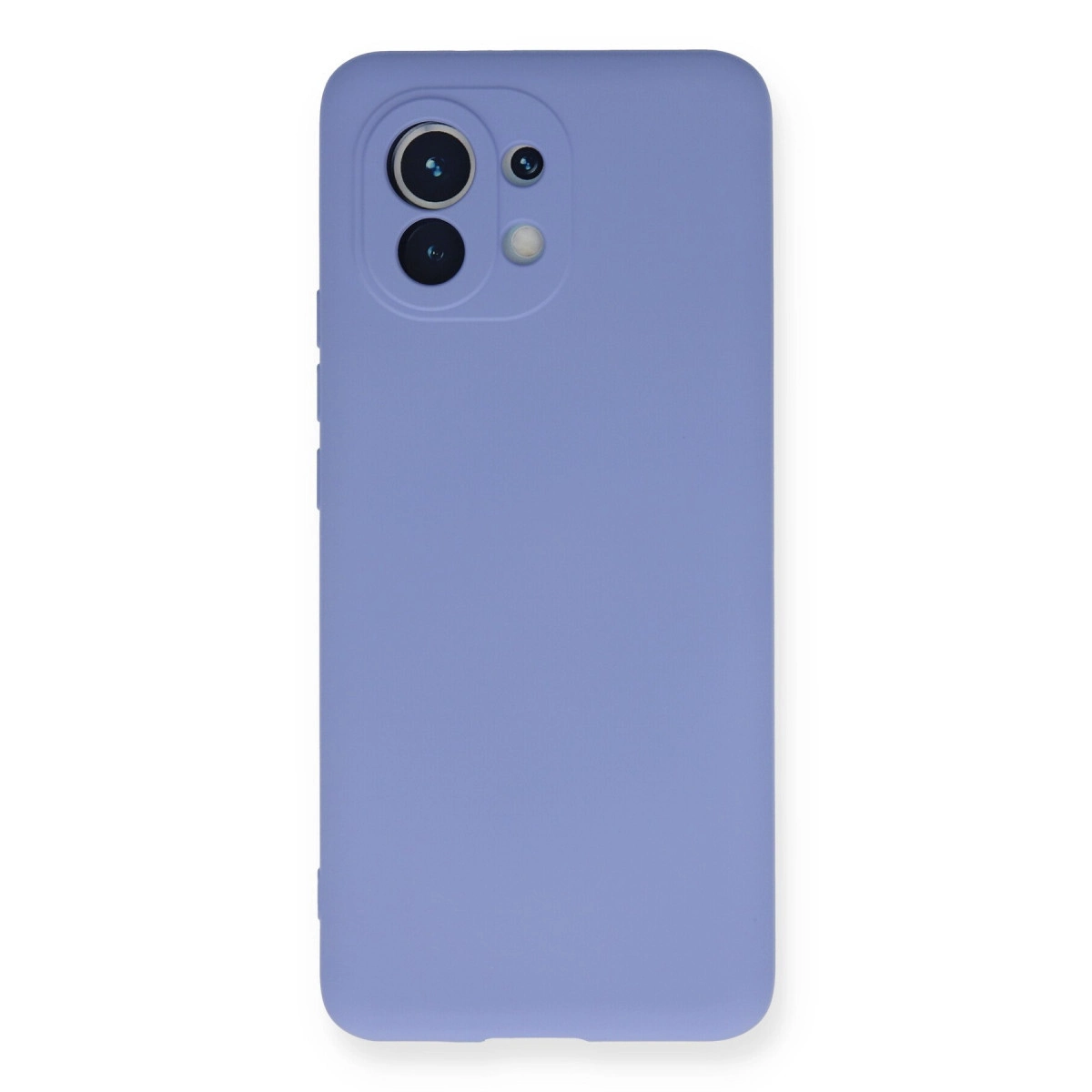 NEWFACE Xiaomi Mi 11 Uyumlu Nano İçi Kadife Silikon Telefon Kılıfı Lila