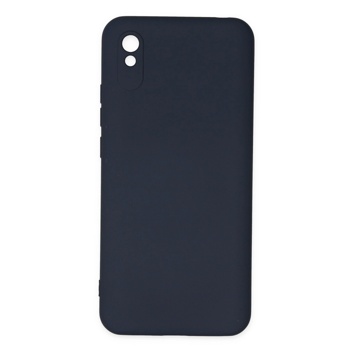 NEWFACE Xiaomi Redmi 9A Uyumlu Nano İçi Kadife Silikon Telefon Kılıfı Lacivert