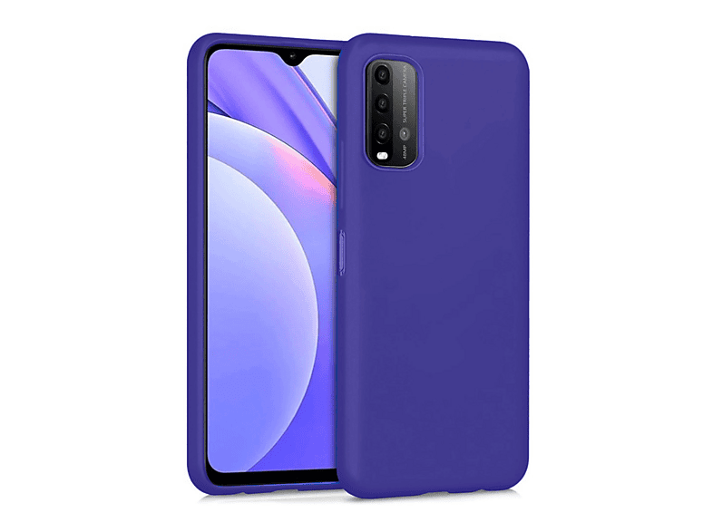 NEWFACE Xiaomi Redmi 9T Uyumlu Nano İçi Kadife Silikon Telefon Kılıfı Mor